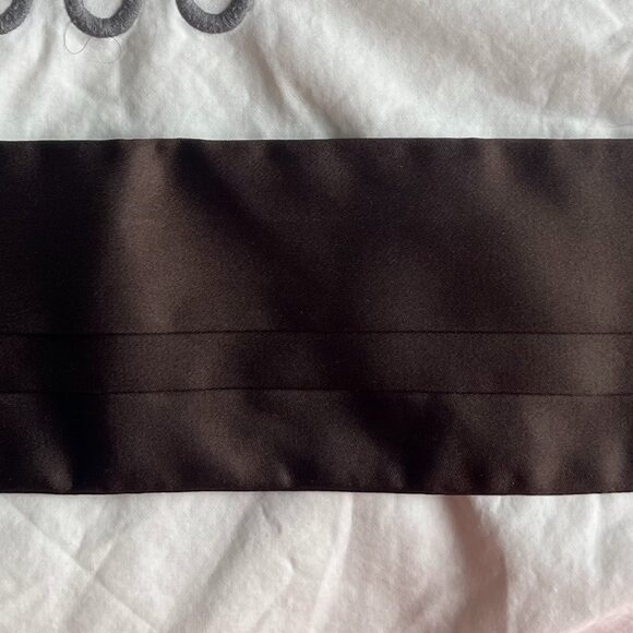 PRADA - Men's Cummerbund - Chocolate Brown Sz 48 (IT) NWOT - Picture 1 of 7